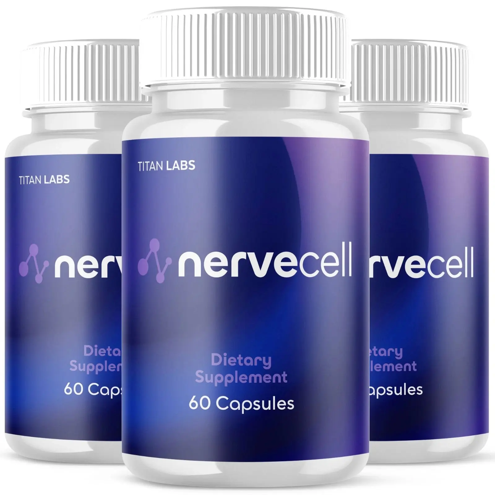 (3 Pack) Nervecell Nootropic Natural Brain Nerve Cell 180 Capsules