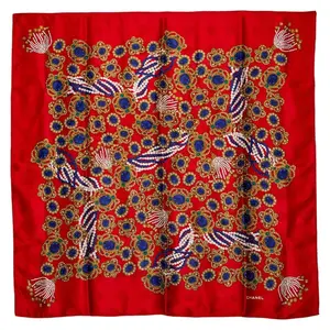 Pre-owned CHANEL 1 Small Leather Goods silk scarf GZ