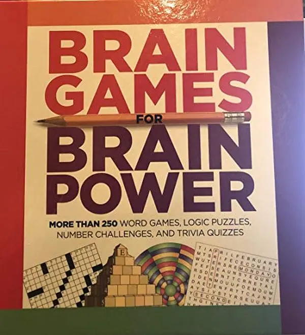 USED Book - Brain Games for Brain Power More than 250 Word Games, Logic Puzzles, Number Challenges, and Trivia Quizzes by Trusted Media Brands Staff (Unknown)