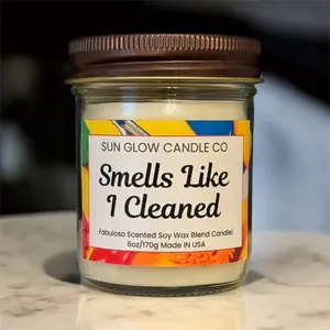 SMELLS LIKE I CLEANED|FABULOSO|6OZ SCENTED SOY WAX BLEND CANDLE