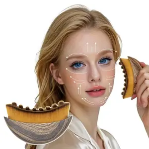 Christmas New Year Essential Item: Lymph Contour Facial Massage Brush, Jawline Shaper, Relieve Lymph Stasis, Shape Delicate Face, Soothe Fatigue Skin, Facial Care Tools