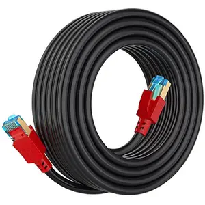 springtok Cat 8 Ethernet Cable 50 ft, 6ft 10ft 20ft 30ft 40ft 75ft 100ft 150ft Heavy Duty High Speed Internet Network Cable 26AWG 40Gbps 2000Mhz,Professional LAN Cable Shielded in Wall,Indoor&Outdoor