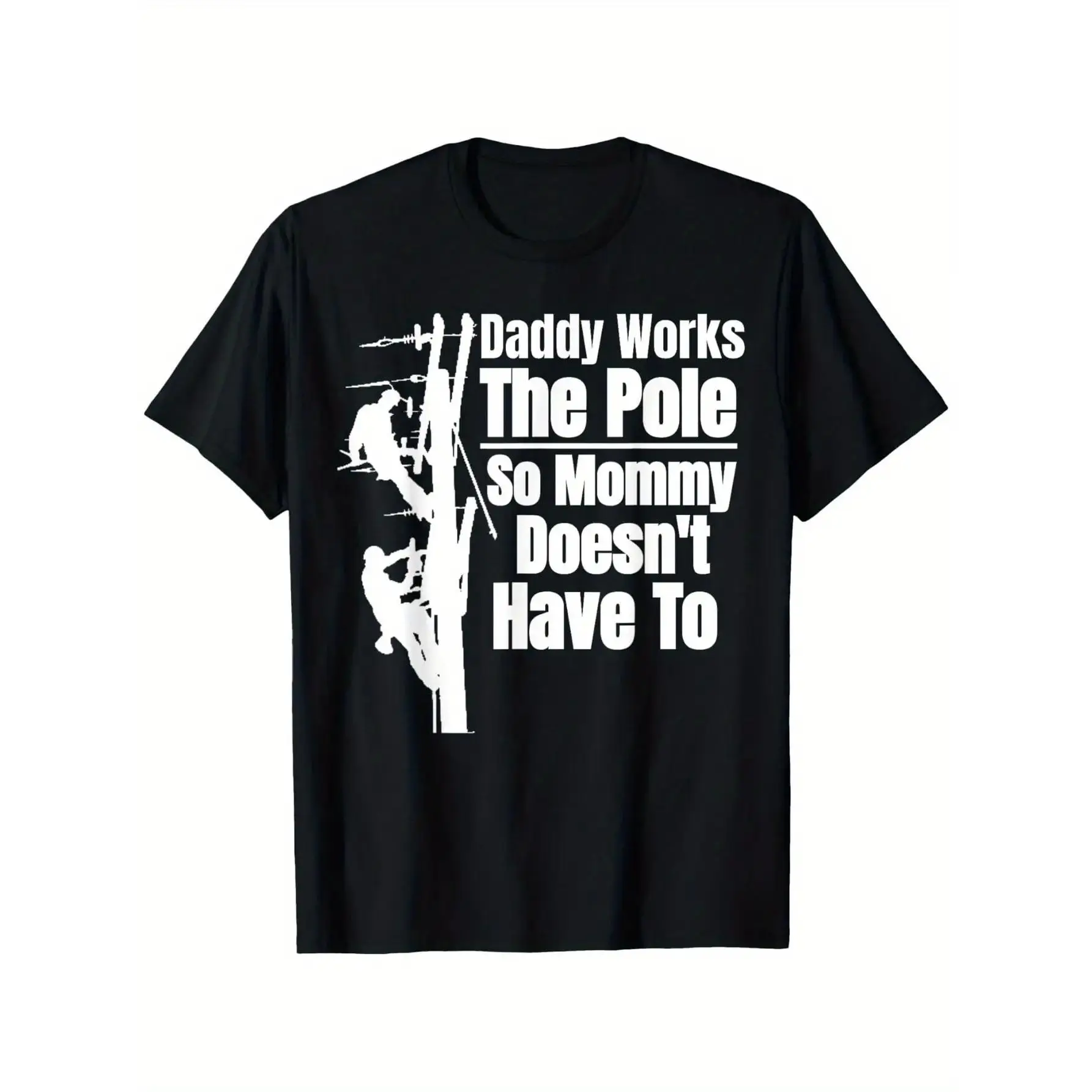 Dads Funny Electrical Lineman Gear |   Husband & Lineman Wife T-Shirt, Unisex Cotton Casual Round Neck Outdoor Short Sleeve T-Shirt with Slight Stretch, Slightly Elastic, 100%Cotton, S-XXXL y2k  outfits  men time   double print   Vintage Metalcore Graphic