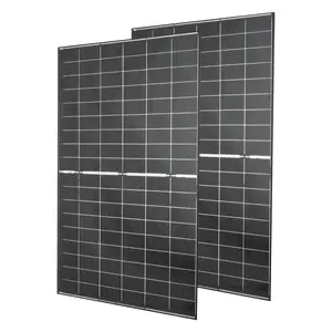 VEVOR 2PCS 400W Bifacial Solar Panels, 16BB N-Type Monocrystalline PV Module 24% Efficiency, IP65 Waterproof Solar Panel with MC4 Output & Aluminum Frame for Car Boat RV Flat Rooftop Off-Grid