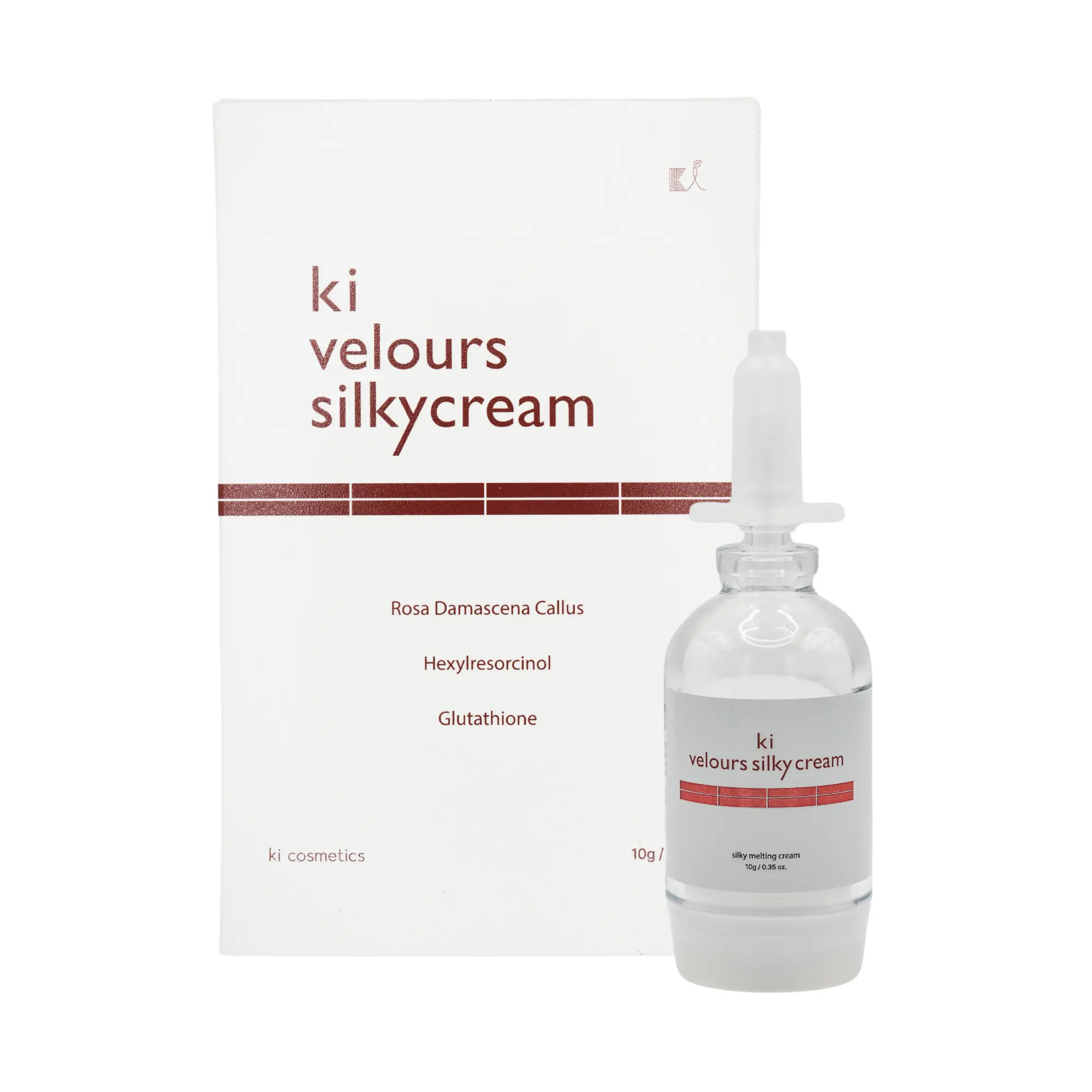 glutathione ki Live Exclusive] KI Velours Silky Cream | Exosome Brightening & Anti-Wrinkle  Moisturizer | Glutathione + Hexylresorcinol + Rose Callus Extract | 10g /  0.35oz