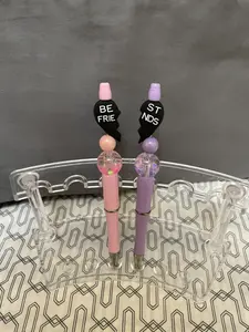 custom BFF beaded 2 pen set