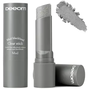Deeom 2-Pack Korean Blackhead Remover Stick, Charcoal Clay Exfoliator for Oily Skin, Pore Cleansing & Smoother Texture