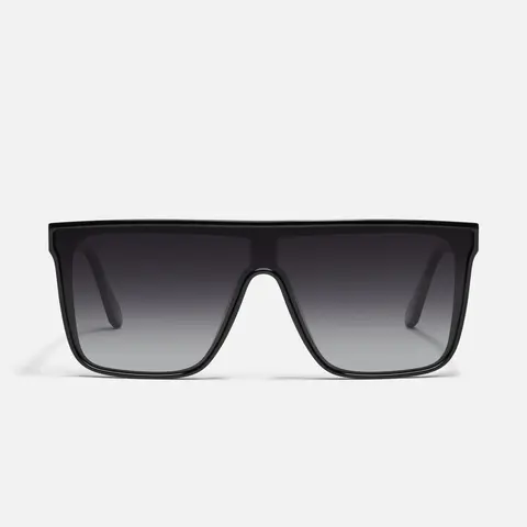 QUAY - NIGHTFALL Extra Large Chameleon Sunglass Change Color Sports Sunglasses Rimless Metal Shield Shape One Piece Lens Universal Nose Pads