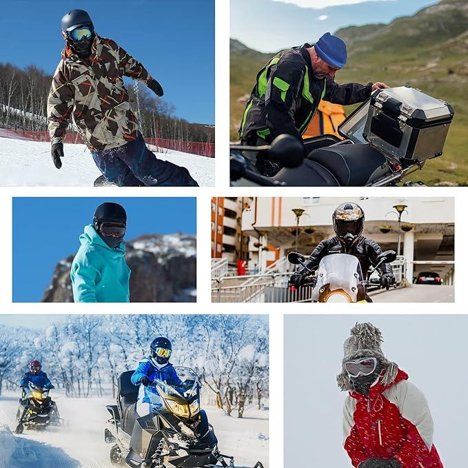 Balaclava Ski Mask Head Mask Full Face Mask Windproof Face Cover Sun UV Protection Scarf Men Women Outdoor Sport Cycling Cap Black 1 Pack