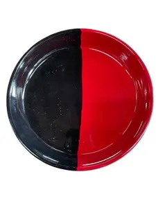 Elegua Plate Plato para Eshu Santeria osha Palo Ifa Santo Retro - 8 Inches Decorative Clay Plate with Elegua Eshu Lucero Design