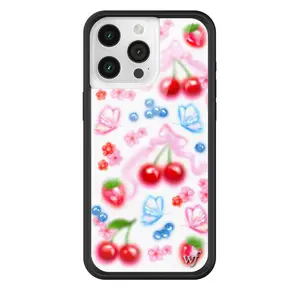 Wildflower Cases - Sweet Cherries, Limited Edition iPhone Case | Accessories Durable Protection Raised Signature Fruit Neon Bright Trendy