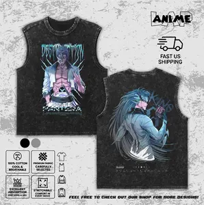 Vintage Bleach Anime Grimmjow Jaegerjaques Washed Graphic Tee Hoodie Sweatshirt Tanktop Unisex Men Women Espada Y2K Streetwear