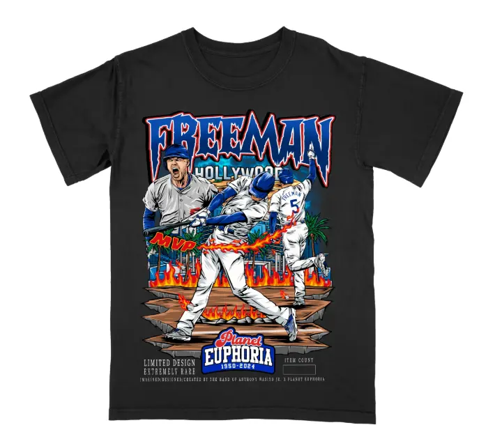 [Made In US] Freddie Freeman V2 Black tee, Gift for Him, Gift for Her, Gift for Fan men shirts