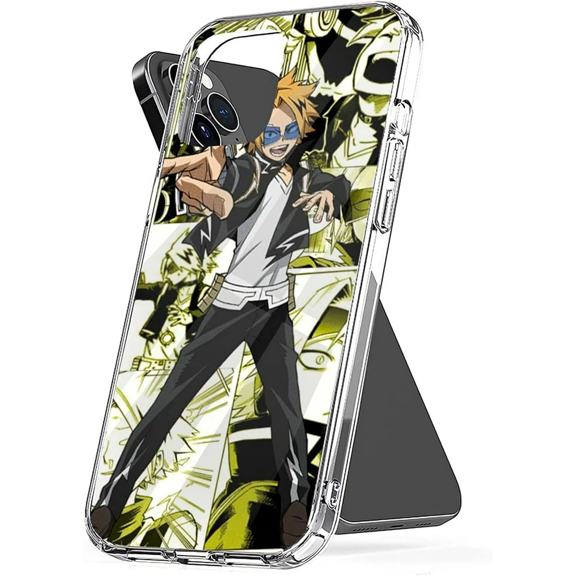 Phone Case Denki Accessories Kaminari Shockproof Collage TPU Cover Compatible with iPhone SE 7 8 X XR 11 12 13 14 15 16 Plus Mini Pro Max Samsung Galaxy Note S9 S10 S20 S21 Ultra Plus Smartphone Protective