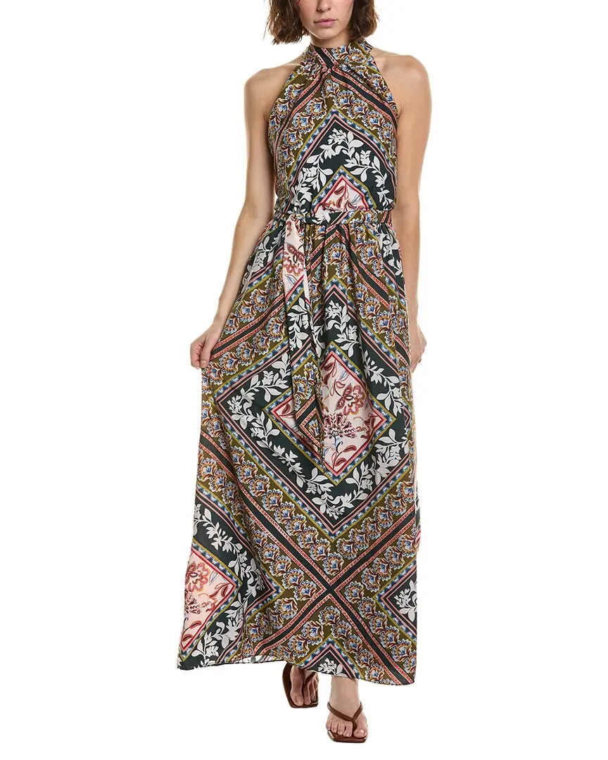 Julia Jordan Printed Chico Crepe Maxi Dress