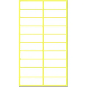 Pack of 1.5" x 0.5" File Folder Labels Stickers, Matte White