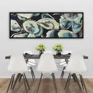 Begin Home Decor C1FC2060MHZP2X 20 x 60 in. Oyster Shells - Brown Coastal Framed Canvas Home Decor