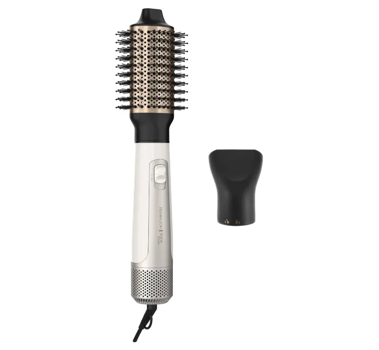 Remington Shine Therapy Hair Dryer Brush 2.4” Oval Hot Air Brush Keratin Argan Oil Ionic Anti-Frizz Ceramic Volumizer 1100W Blowout Styler for Smooth Frizz-Free Salon Hair