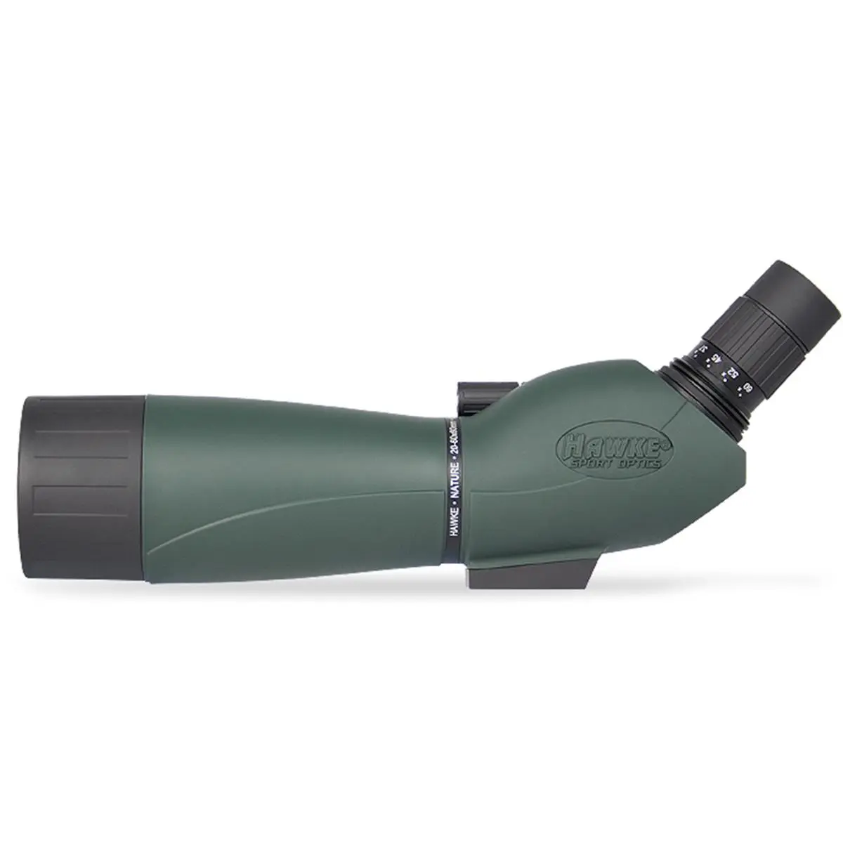 Hawke Sport Optics HT3651 Nature Spotting Scope, 20-60x60 Magnification, Rubber-Enhanced Beginners’ Gear, Adjustable Aluminium Tripod Included, 23' Close Focus, Budget-Conscious Choice