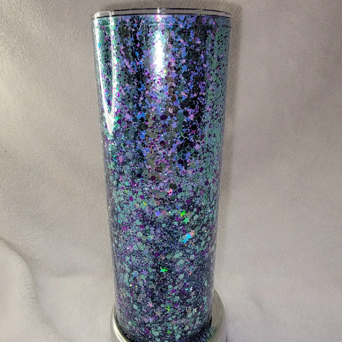 Galaxy Themed snowglobe tumbler