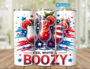 Patriotic 4th of July Tumbler Wrap for 20 oz Skinny Tumbler, Independence Day Sublimation Design for Instant Digital Download, America PNG