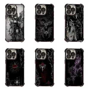 Cybersigilism Gothic INS Style Y2K Fashion Unique Artistic Design Phone Case for IPhone 17 16 15 14 13 12 11 Pro Max Plus Air Protective Shockproof Drop-proof Retro Stylish Gift