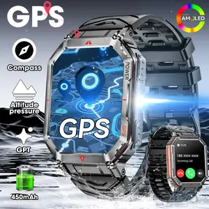 2.01-inch HD Smart Multifunction Watch (Dual Straps) Supports Bluetooth Calling and Music Control 3ATM Water Resistance Over 10 Sports Modes Compatible with Android & iOS Systems Back-to-School Gift Christmas Gift Multifunctional Smartwatch