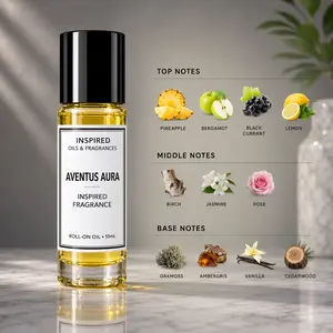 Aventus Aura Roll-On Oil 10mL | Luxury Long Lasting Inspired Fragrance | Travel Size Oil Perfume