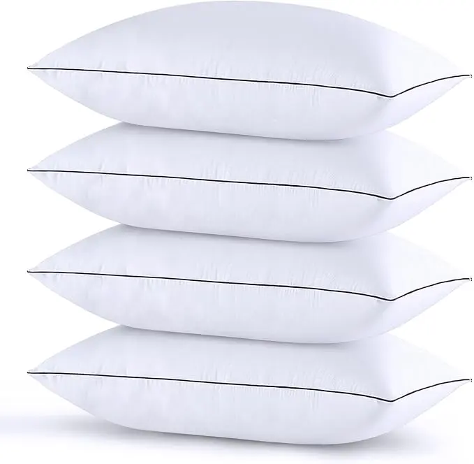 WeCharmer 2-Pack Pure White Pillows - Soft, Fluffy & Lightweight | Fits Queen/King | Perfect for Back/Side/Stomach Sleepers