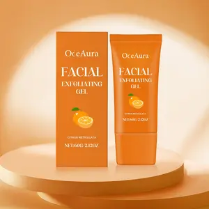 Vitamin C Facial Exfoliating Gel, Hydrating Exfoliant, Gentle Moisturizing Facial Scrub, Deep Cleansing Facial Gel, Facial Skin Care Product for Women & Men