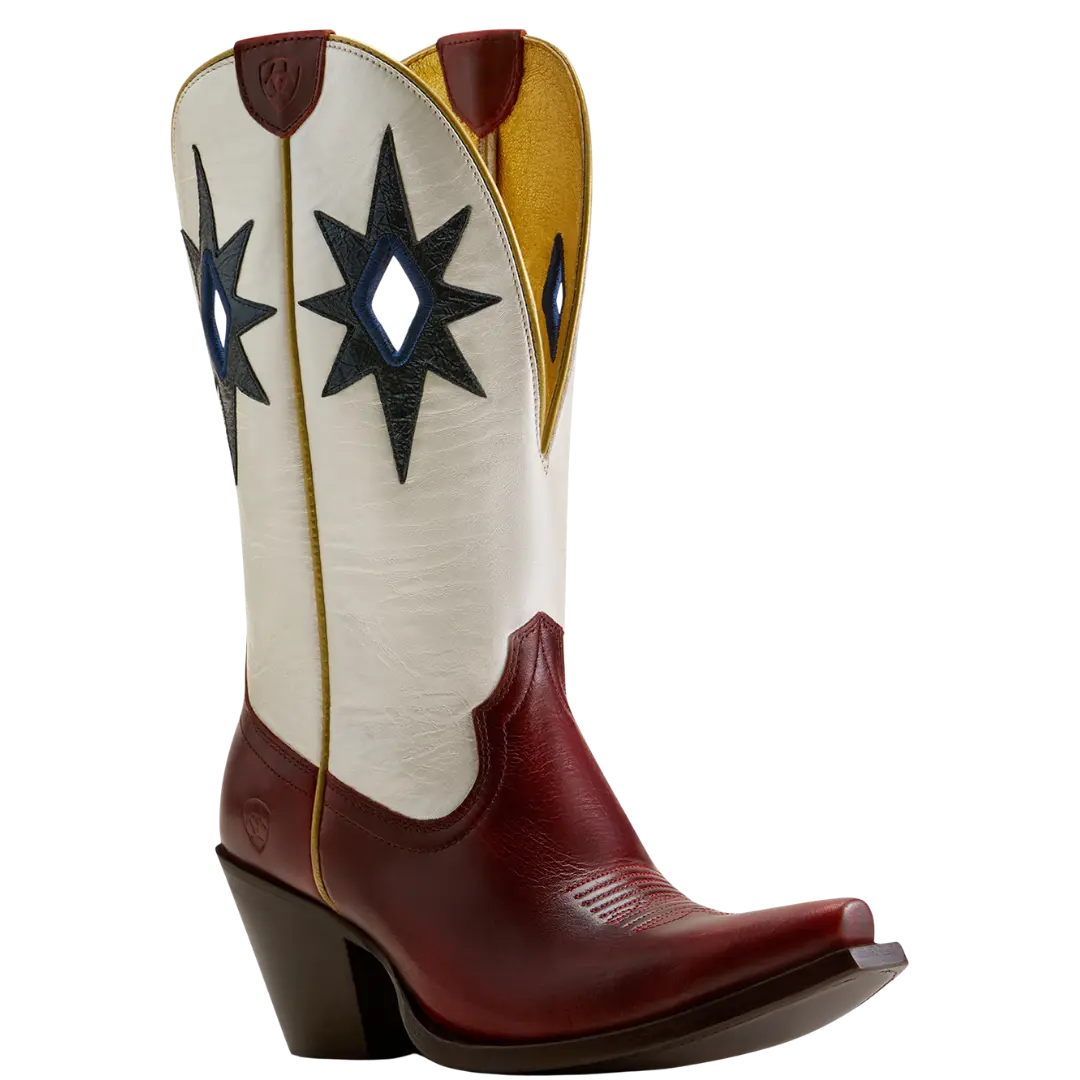Ariat Ladies Starlight Red Alert X Toe Western Boot 10080388