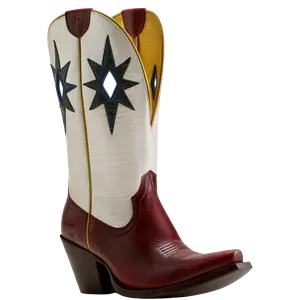 Ariat Ladies Starlight Red Alert X Toe Western Boot 10080388