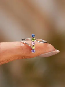 1 PC Simple Cubic Zirconia Ring For Women Fashion Engagement Rings For Wedding Engagement Party Jewelry Valentine's Day Gift