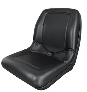 Tractor Seats Black TS-18 High Back Flip Up Seat for John Deere 650 750 850 950 1050 Compact Tractor - CH16115 , No Armrests