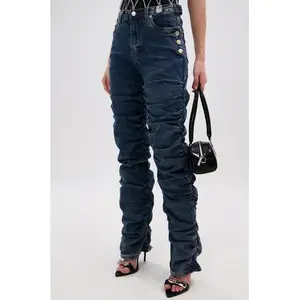 VERONICA RUCHED DENIM