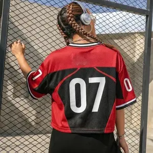 OT7 Ari Is Back Football Jersey Croptop Jersey, Football Crop Top Unisex Jersey – Casual Sportswear for Couples, 90s Vintage Style, for Sports & Outdoor Activities