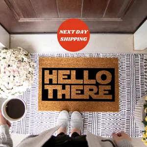 Hello There Doormat, Greet Guests in Style, Ready to Impress, Your Everyday Welcome, Welcome Mat, Housewarming Gift, Outdoor Mat, Hello There, Home Gift, Patio Decor, Front Doormat, Entryway Decor