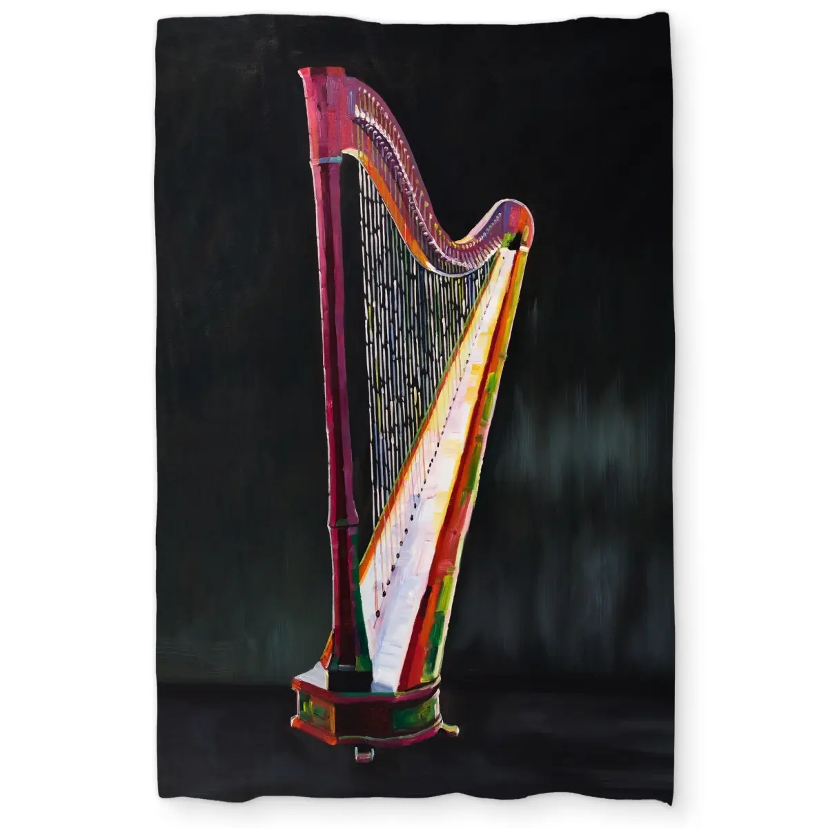 360 stand Decorative Duvet Cover - Twin Extra Long Size, Contemporary Bedding Linen Textile, Colorful Realistic Harp Design (C1DCTXLWVS477), Color-Accented Duvet Covers, Extra-Long Duvet Covers