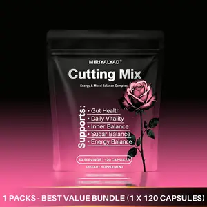 Miriyalyad Cutting Mix Dietary Supplement - Women's Sugar-Free Vegan Capsules (120), Contains Berb, Healthcare Essential, Supports Gut Health, Vitamin Blend for Vitality & Fitness - Ideal Gift