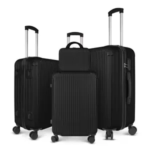 14/20/24/28 Inch Expandable Checked Luggage Lightweight PC Hard Shell Luggage Suitcases with Wheels Travel Luggage Rolling Large Suitcase Travel Luggage Bag for Go to University. Portable TSA Lock Case Frame Carry-on Luggage Aluminium