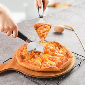 1/2 piece Stainless Steel Pizza Cutter, Dough Knife, Bread Pie Knife, Pastry Wheel Kitchen Tool for Home Cooking