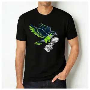 100% Cotton Unisex Football Seahawks Graphic T-Shirt, Game Day Cheering Tee for Fan, Sport Lover Gift