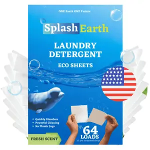 Laundry Detergent Sheets Made In USA (32 sheets 64loads) Laundry Detergent Sheets Pack