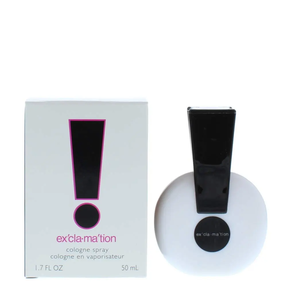 Coty Exclamation Cologne Spray, Vegan Formula, Perfume, Floral Scent, Spicy Kick, 1.7oz