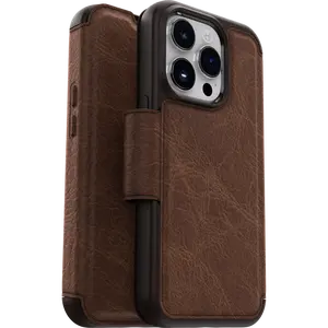 Brown iPhone 14 Pro Leather Phone Case | OtterBox