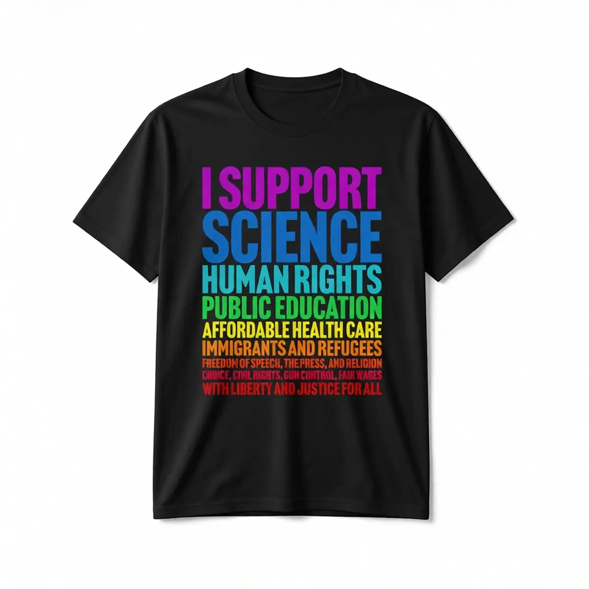 Men's 100% Cotton Graphic Short-Sleeve Round Neck T-Shirt - Casual Streetwear Top for Progressive Liberal Democratic Causes, Tshirt