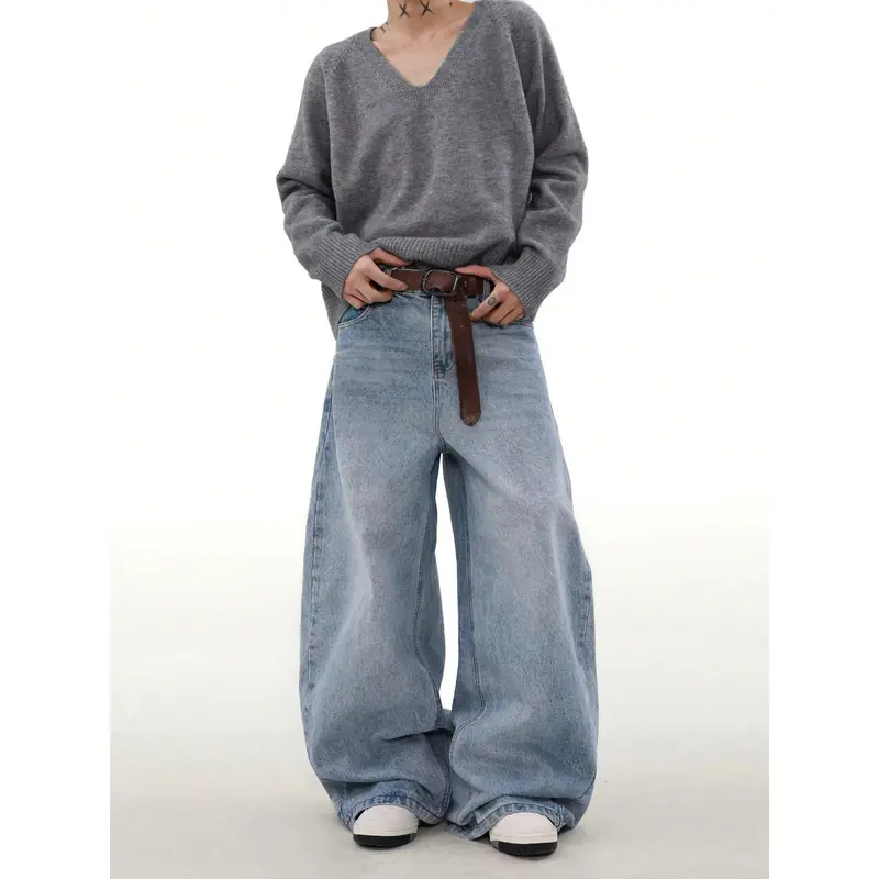 anchor blue jeans beyond baggy - TikTok Shop