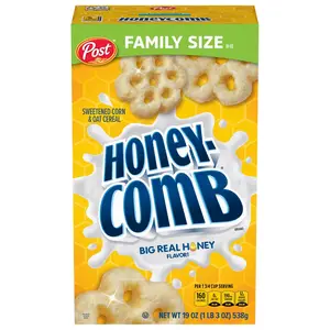 Honeycomb® Honey Flavored Sweetened Corn and Oat Breakfast Cereal, 19 oz Box