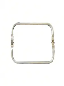 2pcs Multi-Size Square Aluminum Alloy Clips, Luggage Hinge Clips, Cloud Bag Holders, Woven Bag Mouth Clips, Gold Tone Bag Clips, Women Gift