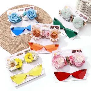 Cat eye shaped Sunglasses set